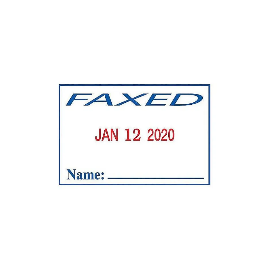 2000 Plus 2360 Dater, ENTERED, PAID, FAXED, RECEIVED, Blue and Red Ink (011035) Discount