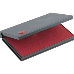2000 Plus Felt Stamp Pads, 2-3/4x4-1/4", Red, 12/Carton (090410-CT) Outlet