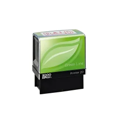 2000 Plus Green Line Pre-Inked Stamp, PAID, Red Ink (098370) Clearance