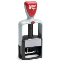 2000 Plus S 360 Dater, RECEIVED, PAID, ENTERED, FAXED, Blue and Red Inks (032519) Sale
