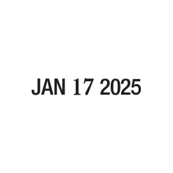 2000 Plus S-220 Economy Self-Inking Date Rectangle Stamp, Black Ink (010129) Clearance