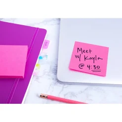 Post-it Bright Colors Notes, 1 7/8" x 1 7/8", Assorted Collection, 400 Sheet/Pad (2051-BRT)
