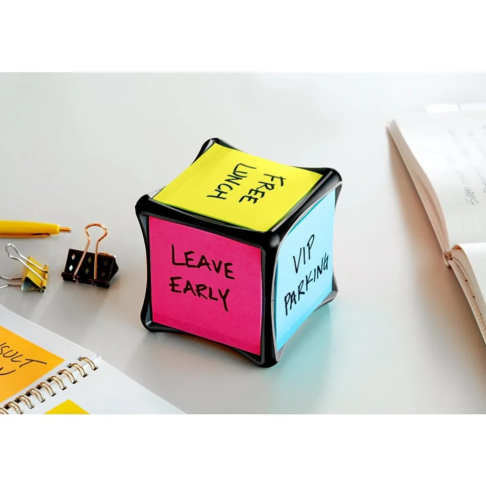 Post-it Full Adhesive Notes, 3" x 3", Energy Boost Collection, 30 Sheet/Pad, 4 Pads/Pack (F3304SSAU)