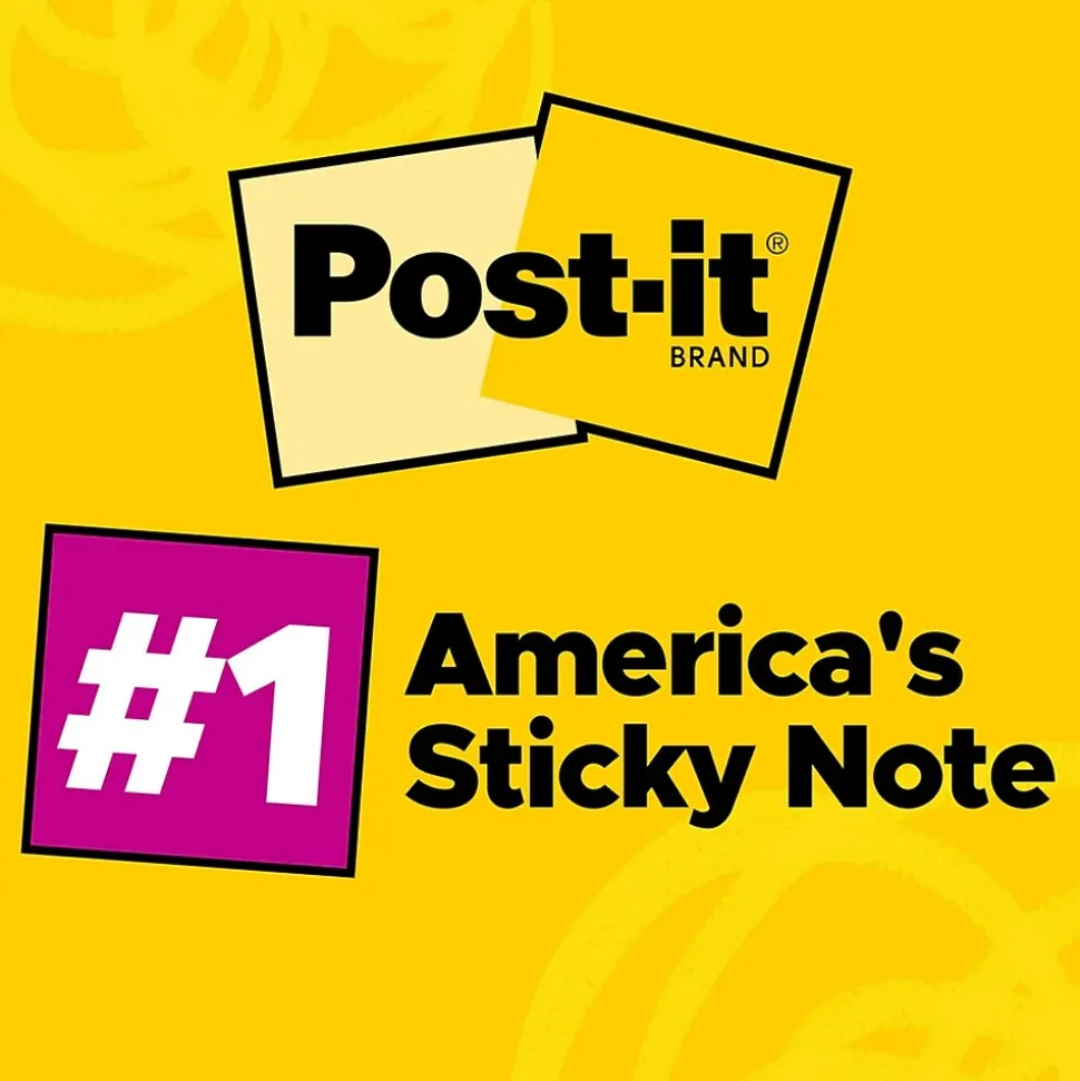 Post-it Notes, 3" x 3", Poptimistic Collection, 100 Sheet/Pad, 5 Pads/Pack (6545PK)