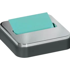 Post-it® Pop-up Notes Dispenser for 3" x 3" notes, Black with Steel Top (STL-330-B)