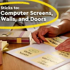 Post-it 100% Recycled Paper Super Sticky Notes, 3