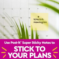 Post-it 100% Recycled Paper Super Sticky Notes, 3