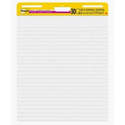 Post-it Super Sticky Notes, 25" x 30", Assorted Collection, Lined, 30 Sheet/Pad (561WLSS)