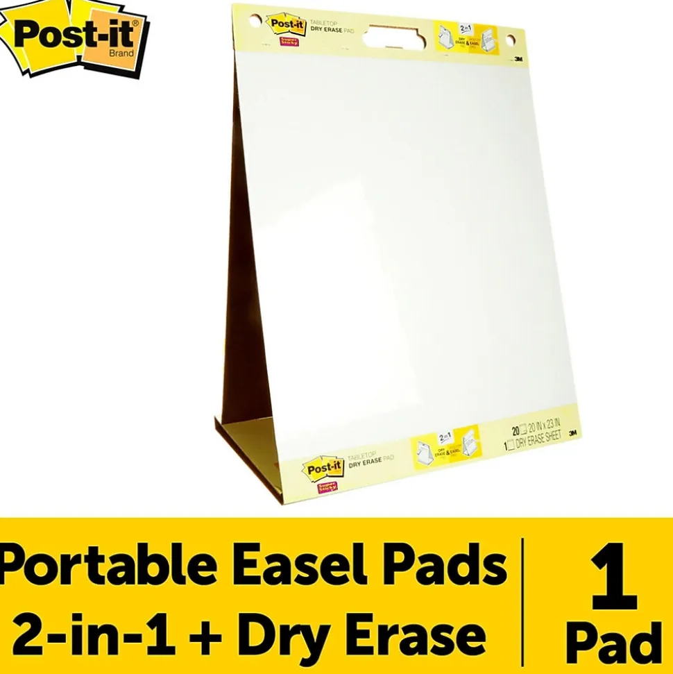 Post-it Super Sticky Tabletop Easel Pad, 20" x 23", 20 Sheets/Pad (563DE)