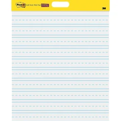 Post-it Super Sticky Wall Easel Pad, 20" x 23", Primary Lined, 20 Sheets/Pad, 2 Pads/Pack (566PRL)