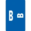 Smead ® Alpha-Z Color-Coded Second Letter "B" Labels, 10 Labels Per Sheet, Dark Blue, 1"H x 1 5/8"W, 100 Labels/Pk Clearance