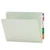 Smead ® End Tab Pressboard File Folder, Straight-Cut Tab, 1" Expansion, Letter Size, Gray/Green, 25/Box (26200) Outlet