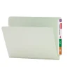 Smead ® End Tab Pressboard File Folder, Straight-Cut Tab, 1" Expansion, Letter Size, Gray/Green, 25/Box (26200) Online
