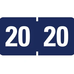 Smead , ETYJ Color-Coded Year Label, 2020, Label Roll, Dark Blue 500 per Roll (68320) Online