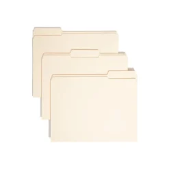 Smead File Folder, Reinforced 1/3-Cut Tab, 1-1/2" Expansion, Letter Size, Manila, 50/Box (10405) Online