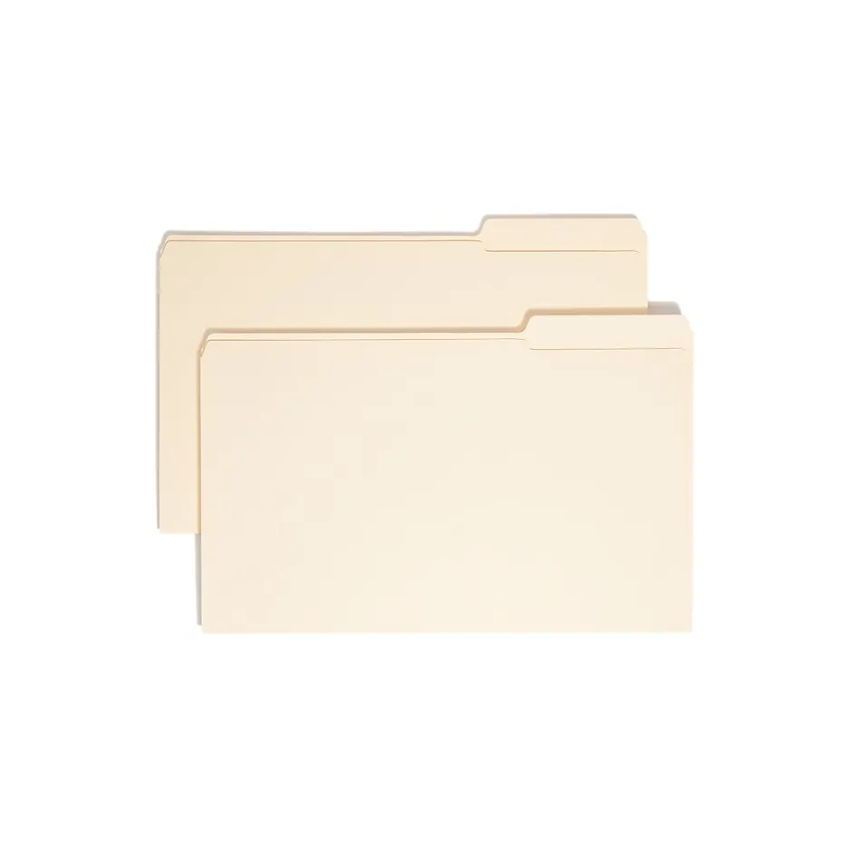 Smead ® File Folder, Reinforced 1/3-Cut Tab Right Position, Legal Size, Manila, 100/Box (15337) Best