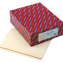 Smead Shelf-Master Reinforced End-Tab 2-Tab File Folders, Bottom Position, Letter Size, Manila, 100/Box (24128) Online