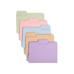 Smead SuperTab File Folders, 1/3 Cut, Letter Size, Multicolor, 100/Box (11961) Sale