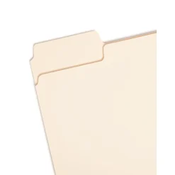 Smead SuperTab Heavy Duty File Folder, Oversized 1/3-Cut Tab, Letter Size, Manila, 50/Box (10401) Hot