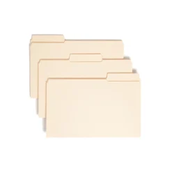 Smead SuperTab Reinforced File Folder, 3 Tab, Legal Size, Manila, 100/Box (15395) Sale