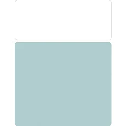 Solid Color Laser Statements, Style D, without Credit Card Information, Teal