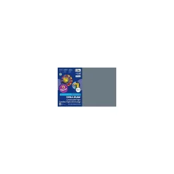 Southwest School Supply 12" x 18" Construction Paper, Slate, 50 Sheets/Pack (P103060)