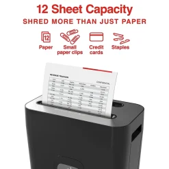 Staples 12-Sheet Cross-Cut Multi-Media Shredder (ST62151)
