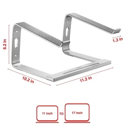 Staples TECH 11.2 x 10.2 Aluminum Laptop Stand, Silver (ST62653)