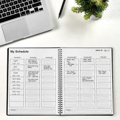 Staples 8.5" x 11" Academic Weekly Teacher Planner, Black (TR59498-21) Clearance