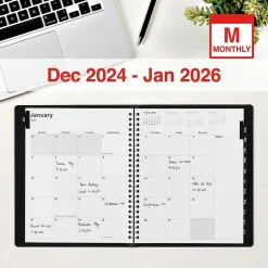 Staples 2025 7" x 9" Monthly Planner, Black (ST52183-25) Sale