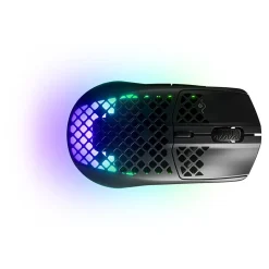 SteelSeries AEROX 3 Wireless Optical Gaming Mouse, Onyx Black Matte (62612)