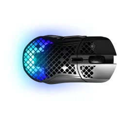 SteelSeries AEROX 5 Wireless Optical Mouse, Matte Black (62406)