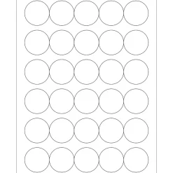 Tape Logic ® Circle Laser Labels, 1 1/2", White, 3000/Case (LL143) Clearance