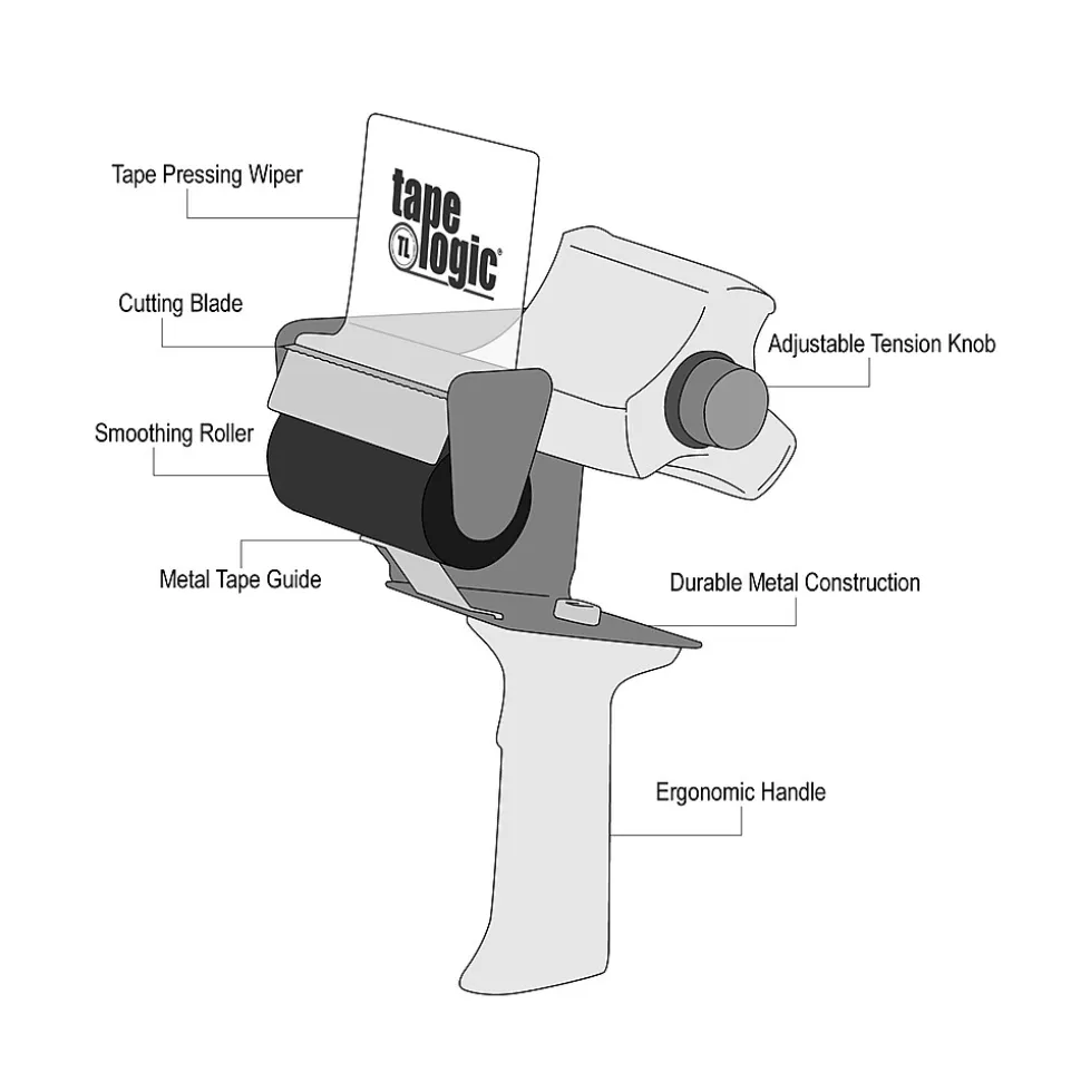 Tape Logic Heavy-Duty Carton Sealing Tape Dispenser, 3" (TDHD3)