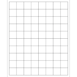 Tape Logic ® Laser Labels, Rectangle, 1" x 1", White, 8000/Case (LL104) Hot