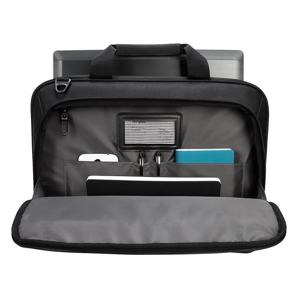 Targus CityLite Laptop Briefcase, Black Polyester (TBT053US)