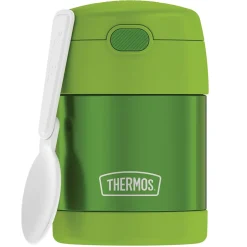 Thermos FUNtainer Stainless Steel Vacuum-Insulated Food Jar, 10-Oz., Lime (F3100LM6) Outlet