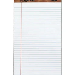 TOPS The Legal Pad Writing Pad, White, Legal Ruled, 8 1/2" x 14", 50 Sheets/Pad, 1/Pk Best