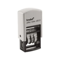Trodat printy-dater 4850 Dater, Message/Date, Blue and Red Inks (E4850L) Hot