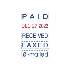 Trodat printy-dater 4850 Dater, Message/Date, Blue and Red Inks (E4850L) Hot