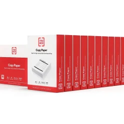 TRU REDâ„¢ 8.5" x 11" Copy Paper, 20 lbs., 92 Brightness, 500 Sheets/Ream, 10 Reams/Carton (TR56958)
