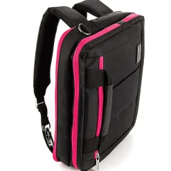 Vangoddy 15.6" Nylon Water Resistant Laptop Bag, Black/Pink (0609465467115) Discount