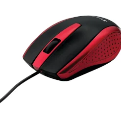 Verbatim 99742 Corded Notebook Optical Wireless Laser Mouse, Red