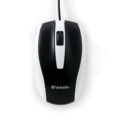 Verbatim Corded Notebook Optical 99740 Wireless Laser Mouse, White