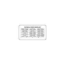 Medical Arts Press Veterinary Examination Labels, Physical Exam Checklist, White, 1.75 x 3.25 inch, 500 Labels Discount