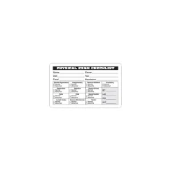 Medical Arts Press Veterinary Examination Medical Labels, Physical Exam Checklist, White, 2.5 x 4 inch, 100 Labels Online