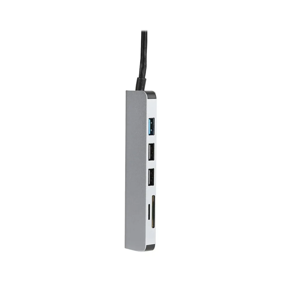 Vivitar Creator Series 6-Port USB-C Hub, Silver (VIVRW7320-NOC-STK-16)