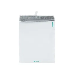 11"W x 13"L Redi-Strip Expansion Poly Mailers, White, 100/Box (QUA46390)