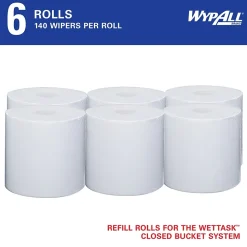 WypAll CriticalClean WetTask Disinfecting Wipes, Wipes/Container, 540/Carton (6471)