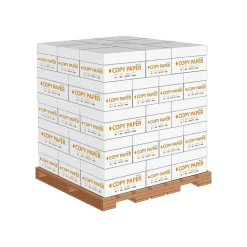 8.5" x 11" Copy Paper, 20 lbs., 92 Brightness, 500 Sheets/Ream, 400 Reams/Pallet (324791-LQO)